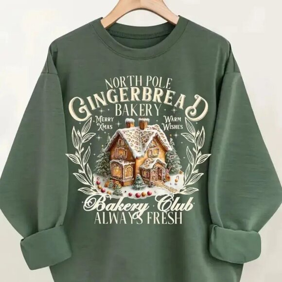 NORTH POLE GINGERBREAD BAKERY HOUSE NIP - Picture 1 of 4